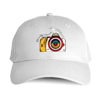 Кепка MALFINI "Life is like a camera" U Білий (MD-31-6078-38-11)