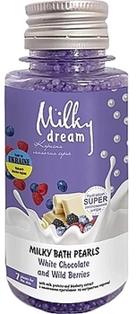 Бісер для ванн "Білий шоколад і лісові ягоди" - Milky Dream 80g (935412-29527)