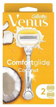 Maszynka do golenia dla kobiet Gillette Venus 5 Comfort Glide Coconut z 2 wymiennymi wkładami (7702018570607)