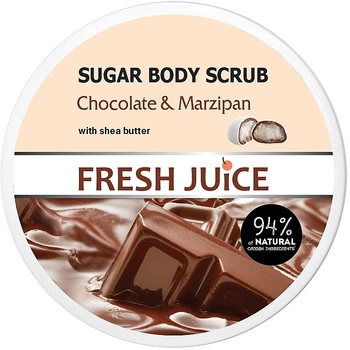 Сахарний скраб для тіла - Fresh Juice Chocolate and Marzipan 225ml (60233-18317)