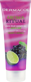 Гель для душа антистресс "Виноград и Лайм" - Dermacol Body Aroma Ritual Stress Relief Shower Gel Grap & Lime 250ml (65963-26336)