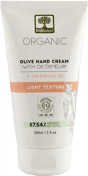 Крем для рук лёгкой консистенции с Диктамелией и календулой - BIOselect Olive Hand Cream Light Texture 150ml (48905-31019776)