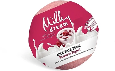 Бомба для ванн «Малиновий йогурт» з молочними протеїнами - Milky Dream 100g (728563-24641)