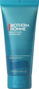 Гель-шампунь для тіла і волосся - Biotherm Homme Aquafitness Shower Gel Body & Hair 200ml (183845-75145)