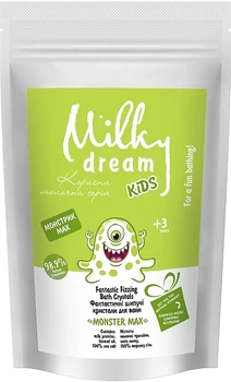 Шипуча ароматна морська сіль для ванн "Монстрик Мах" - Milky Dream Kids (дой-пак) 300g (912029-33076)
