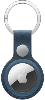 Skórzany brelok Apple do AirTag z pierścieniem do kluczy Pacific Blue (MT2K3)