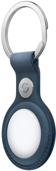 Шкіряний брелок Apple для AirTag с кольцом для ключей Pacific Blue (MT2K3)