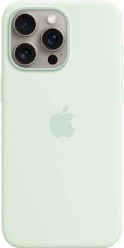 Панель Apple MagSafe Silicone Case для Apple iPhone 15 Pro Max Soft Mint (MWNQ3)