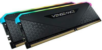Pamięć RAM Corsair DDR4-3200 16384MB PC4-25600 (Zestaw 2x8192) Vengeance RGB RS Black (CMG16GX4M2E3200C16)