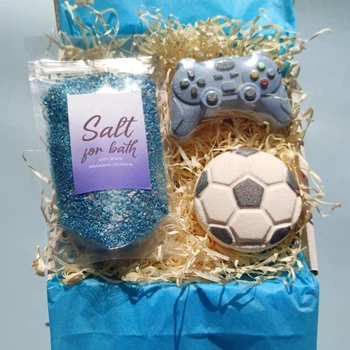 Чоловічий подарунковий набір "Play Bath" косметики для ванни на 4 Spa, подарунок на день народження хлопцю або хлопчику