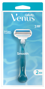 Бритва жіноча Gillette Venus Smooth з 2 змінними картриджами (8001090585752)
