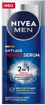 Serum do twarzy Nivea Men Anti-Age Power Serum 2 in 1 przeciw niedoskonalosciom 30 ml (4006000020068)