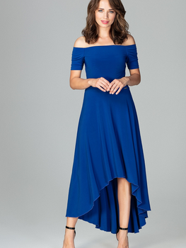 Плаття довге літнє жіноче Lenitif K485 XL Синє (5902194353670)