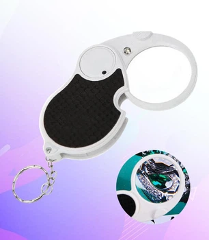 Кишенькова складана лупа з підсвічуванням 5х45мм для ювелірів Magnifier 69OI