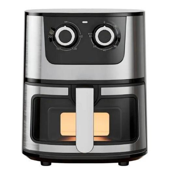 Безмасляная фритюрница аэрогриль мультипечь Rainberg RB-2269 на 8 л 4200 W с смотровым окном