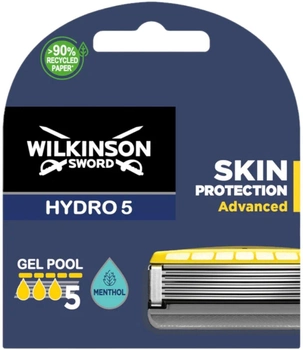 Змінні картриджі для бритви Wilkinson Sword Hydro 5 Skin Protection Advanced 4 шт (4027800404100)