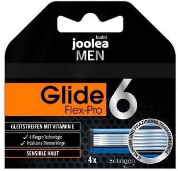 Змінні картриджі для бритви Joolea Men Glide Flex-Pro 6 4 шт (4310224001919)