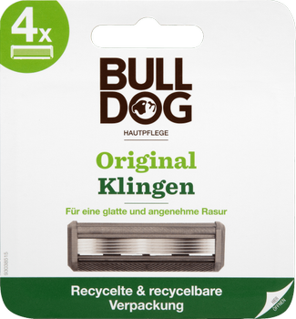 Змінні картриджі для бритви Bulldog Original 4 шт (5060144646361)