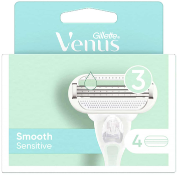 Змінні картриджі для бритви Gillette Venus Smooth Sensitive 4 шт (7702018600489)