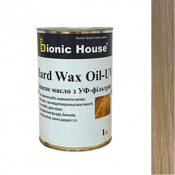 Масло для дерева Bionic House Hard Wax Oil - UV з твердим воском і УФ-захистом Дуб
