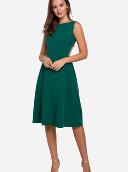 Плаття міді літнє жіноче Makover K011 2XL Зелене (5903068459184)
