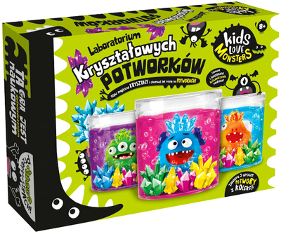 Zestaw do eksperymentów naukowych Lisciani Kids Love Monsters Laboratorium Kryształowych Potworków (8008324083077)