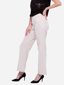 Spodnie regular fit damskie Look Made With Love 201 M/L Beżowe (5903999303228)