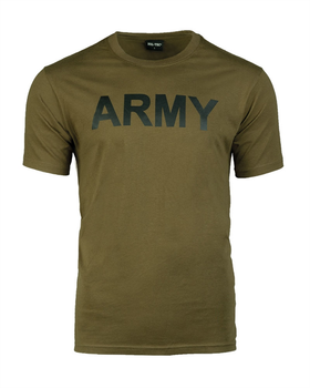 Футболка тактична Mil-Tec Армійська Бавовняна M Олива T-SHIRT M.DRUCK 'ARMY' OLIV (11063001-903-M)