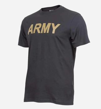 Футболка тактическая Mil-Tec Армейская Хлопковая S Черная T-SHIRT M.DRUCK 'ARMY' SCHWARZ (11063002-902-S)