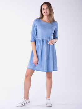 Плаття коротке літнє жіноче Look Made With Love 405F S-M Синє (5903999305109)