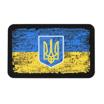 Нашивка M-Tac Прапор України з гербом винтаж (80х50 мм) 2000000050423