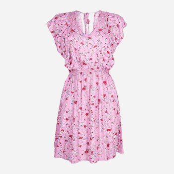 Sukienka trapezowa damska mini Yoclub UDK-0003K-A100 XL-2XL Różowa (5903999465834)