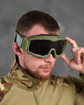 Очки – маска защитные баллистические с вентиляцией олива