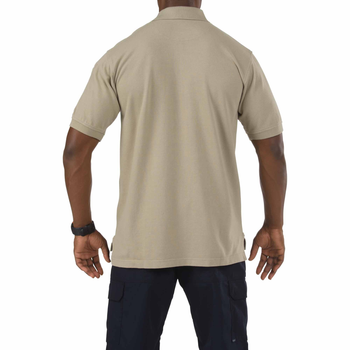 Футболка Поло тактическая с коротким рукавом 5.11 Tactical Professional Polo - Short Sleeve 3XL Silver Tan