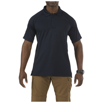 Футболка поло тактична з коротким рукавом 5.11 Tactical Performance Polo - Short Sleeve, Synthetic Knit 3XL Dark Navy