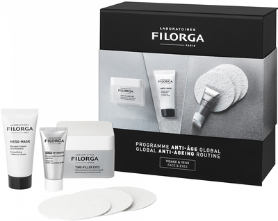 Набір для догляду за обличчям Filorga Global Anti-Ageing Routine Крем під очі 15 мл + Сироватка для обличчя 7 мл + Маска для обличчя 15 мл (3540550011370)