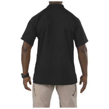 Футболка поло тактическая с коротким рукавом 5.11 Performance Polo - Short Sleeve, Synthetic Knit S Black