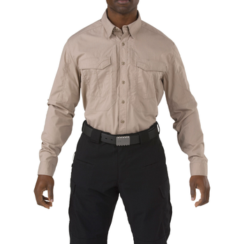 Рубашка тактическая 5.11 STRYKE™ LONG SLEEVE SHIRT XS Khaki