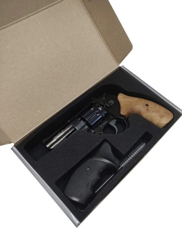 Револьвер флобера Zbroia Profi 3" Черный / Дерево + 50 Sellier & Bellot