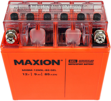 Мото аккумулятор Maxion 12N9L-BS GEL 12 В 9 А/час 85 A (4820219072683)