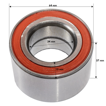 Подшипник двухрядный 34/64x37мм Knott Autoflex 6X0500.009.10