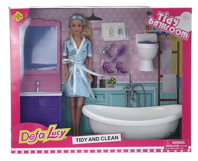 Lalka z akcesoriami Adar Defa Lucy Bathroom 29 cm (5901271538771)