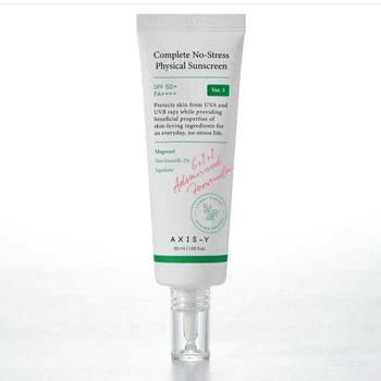 Сонцезахисний крем на фізичних фільтрах&nbsp; AXIS-Y Complete No-Stress Physical Sunscreen SPF50+ PA++++ 10 мл