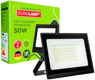 Прожектор EUROLAMP с радиатором LED SMD "B" 50W 6500K