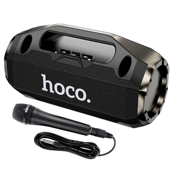 Портативная беспроводная колонка Bluetooth акустика с микрофоном Hoco HA3 |BT5.0, TWS/AUX/USB/TF, 50W, 5h | Черный