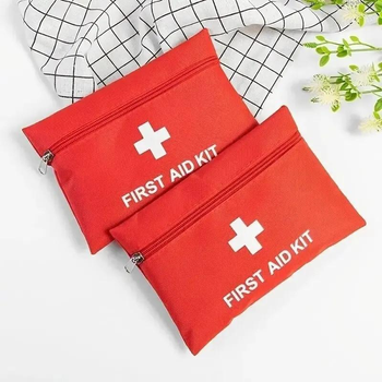Аптечка-сумка, органайзер для хранения лекарств / таблеток / медикаментов, набор 3 шт, цв. красный (81704052)