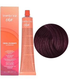 Фарба для волосся Inebrya Color 5/20 Світло-каштановий фіолетово-вишневий, 100 мл