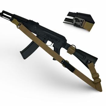 Ремень оружейный одно/двухточечный с дополнительным креплением RAGNAROK "TYR" carbine койот