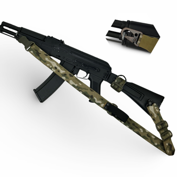 Ремень оружейный одно/двухточечный с дополнительным креплением RAGNAROK "TYR" carbine мультикам
