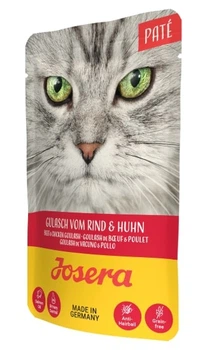 Консервированный корм Josera Cat Pate Beef and Chicken Goulash Паштет для взрослых кошек гуляш с говядиной и курицей 85 г (4032254750079)